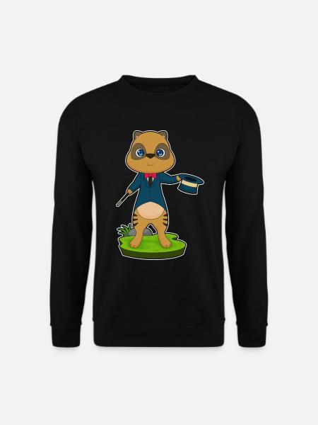 Meerkat Wizard Wand - Unisex Sweatshirt - black