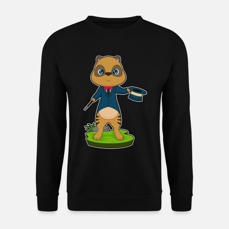 Meerkat Wizard Wand - Unisex Sweatshirt - black