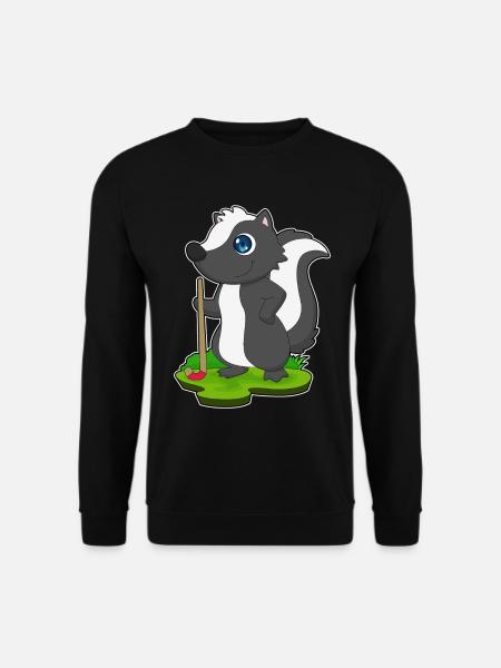 Stinktier Feldhockey Feldhockeyschläger - Unisex Pullover - Schwarz