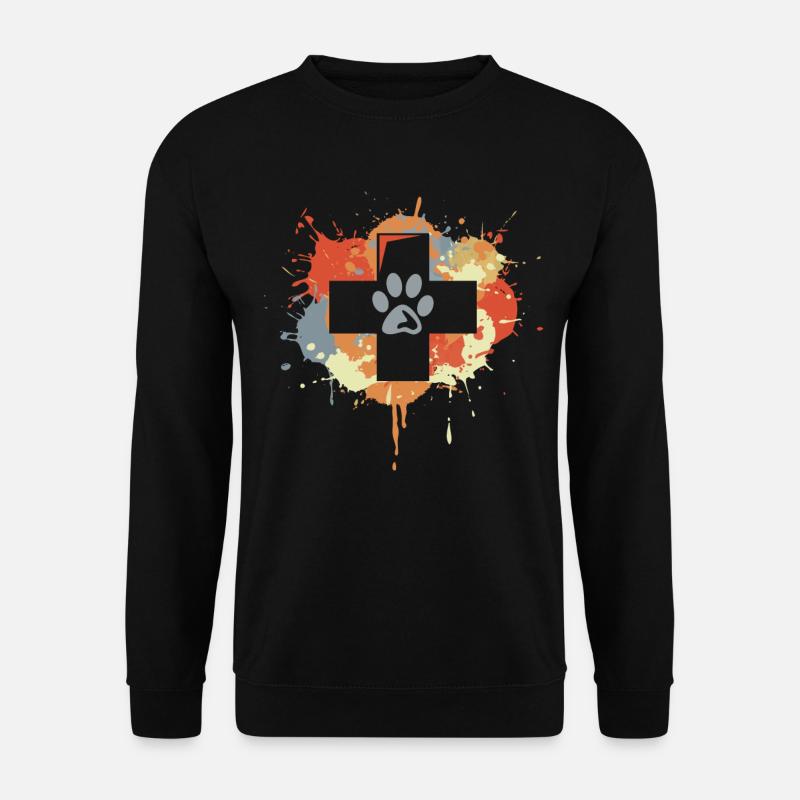 Veterinarian first aid drawing - Unisex Sweatshirt - black