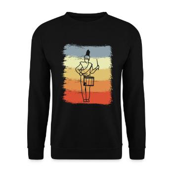 marching band - Unisex Sweatshirt - black - Front - Alina (178cm) & Michal (187cm)