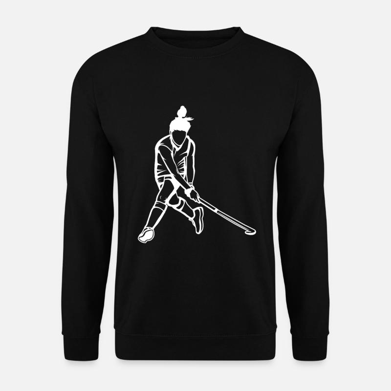 Hockey Skizze - Unisex Pullover - Schwarz