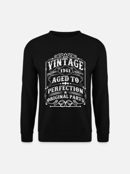 Jahrgang 1961 Mann Mythos Legende 62. Geburtstag - Unisex Pullover - Schwarz