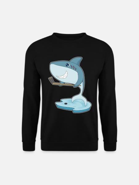 Hai Eishockey Eishockeyschläger - Unisex Pullover - Schwarz