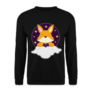 Nuages de renard - Sweat-shirt Unisexe - noir - Devant - Alina (178cm) & Michal (187cm)