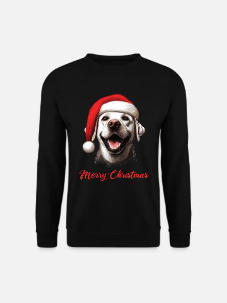 Merry Christmas - Labbi Labrador Weihnachten - Unisex Pullover - Schwarz