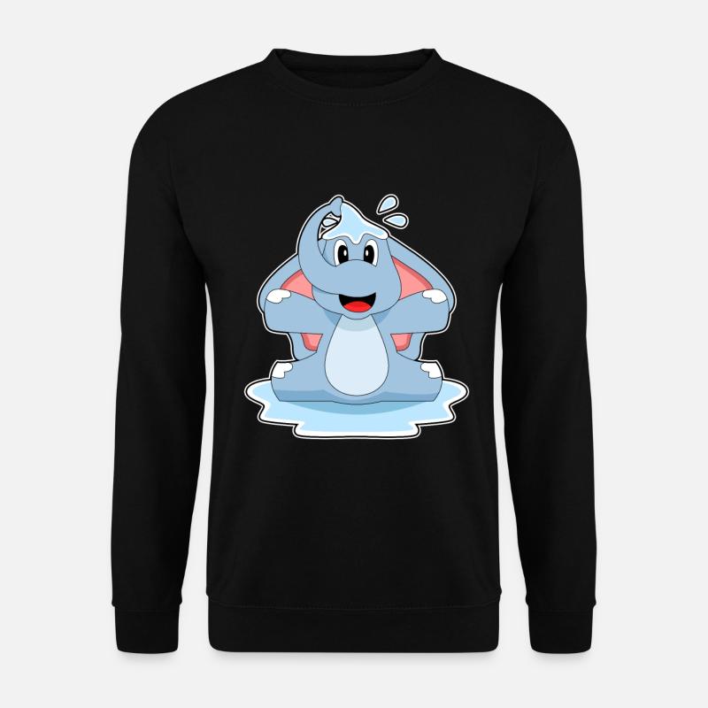 Elephant Water - Unisex Sweatshirt - black