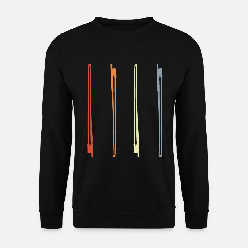 Violinbogen Zeichnung - Unisex Pullover - Schwarz