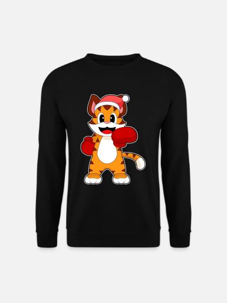 Tiger Christmas Boxes - Unisex Sweatshirt - black