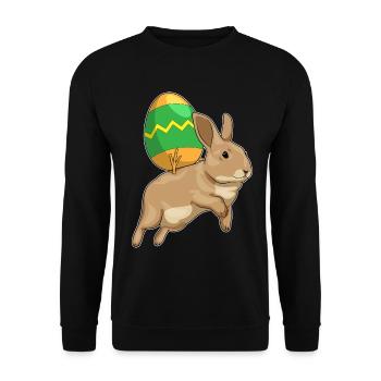 Promenade de Pâques Bunny - Sweat-shirt Unisexe - noir - Devant - Alina (178cm) & Michal (187cm)