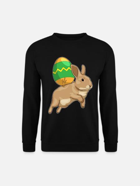 Bunny Easter Riding - Unisex Sweatshirt - black
