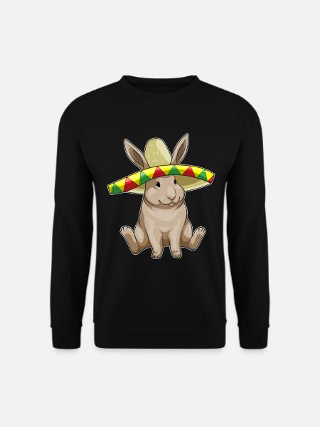 Bunny Sombrero - Unisex Sweatshirt - black