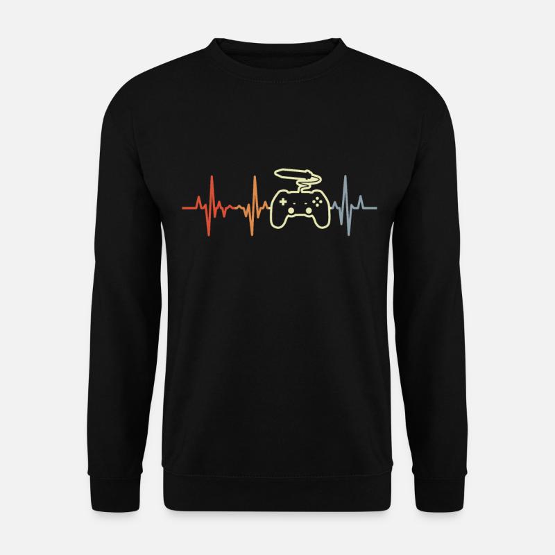 Game Design Herzschlag - Unisex Pullover - Schwarz