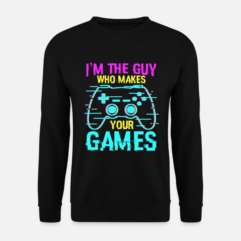 Spielprogrammierer Spruch - Unisex Pullover - Schwarz