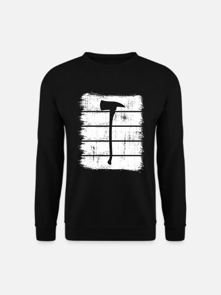 Firefighter Axe Sketch - Unisex Sweatshirt - black