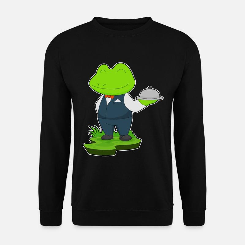 Frosch Kellner Servierplatte - Unisex Pullover - Schwarz