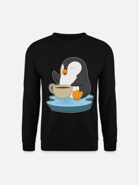 Penguin Coffee Mug - Unisex Sweatshirt - black