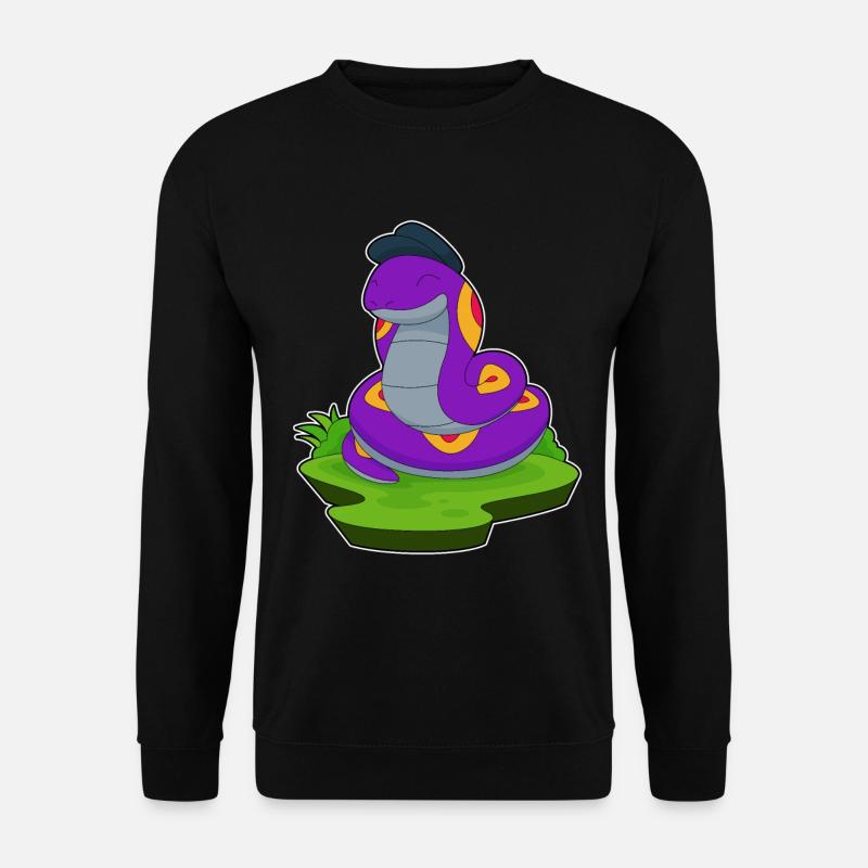 Chapeau de serpent - Sweat-shirt Unisexe - noir