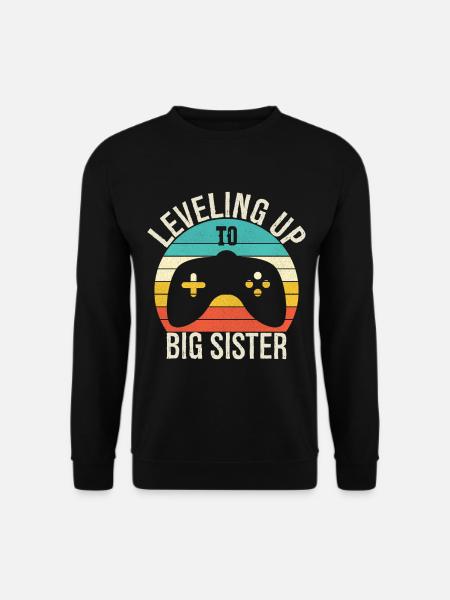 Auf dem Weg zur großen Schwester - Unisex Pullover - Schwarz