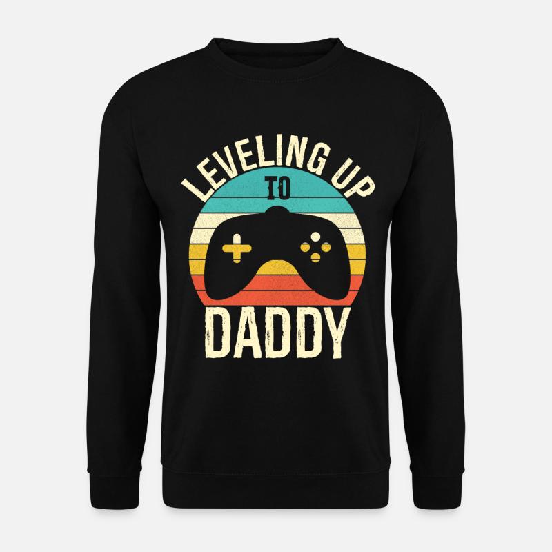 Leveling up to daddy - Sweat-shirt Unisexe - noir