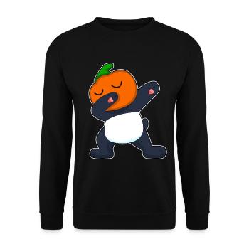 Panda Halloween Hip Hop Dance - Unisex Sweatshirt - black - Front - Alina (178cm) & Michal (187cm)