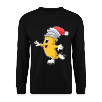 Patins à roulettes de Noël Pencil - Sweat-shirt Unisexe - noir - Devant - Alina (178cm) & Michal (187cm)