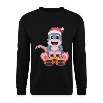 Taupe Noël Gamer - Sweat-shirt Unisexe - noir - Devant - Alina (178cm) & Michal (187cm)