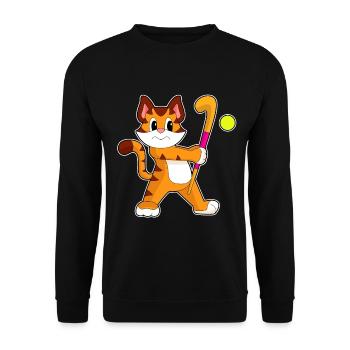 Tiger Hockey sur gazon Stick - Sweat-shirt Unisexe - noir - Devant - Alina (178cm) & Michal (187cm)