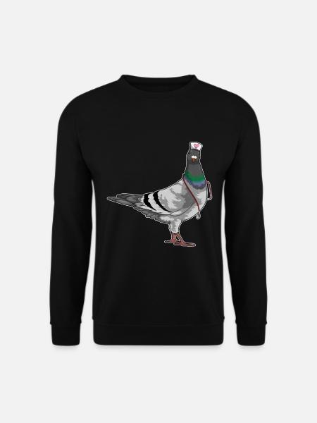 Taube Krankenschwester Stethoskop - Unisex Pullover - Schwarz