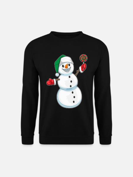 Snowman Christmas Lollipops - Unisex Sweatshirt - black
