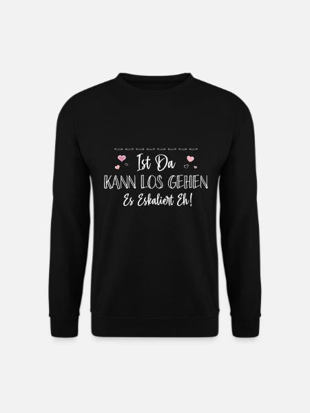 Bin Da Kann Los Gehen Personalisierbar Name Namen - Unisex Pullover - Schwarz