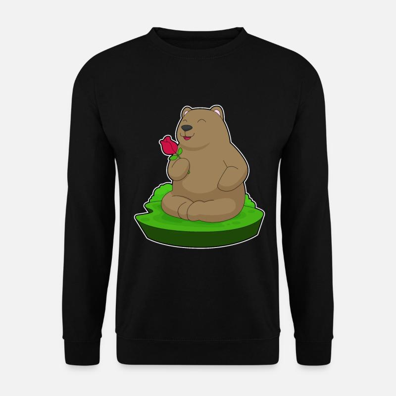 Bear Rose - Unisex Sweatshirt - black