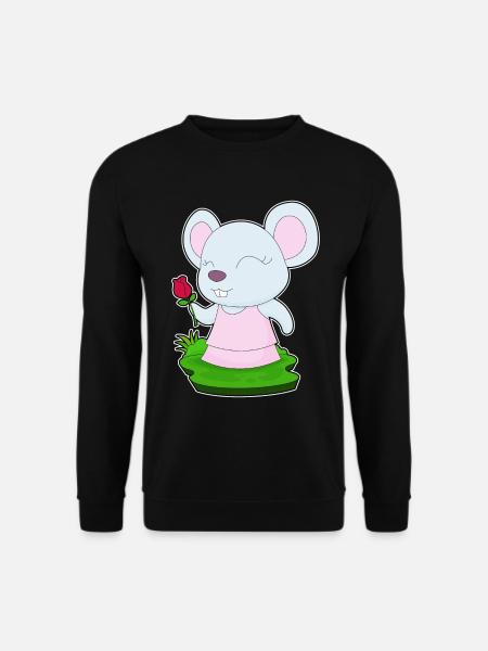 Mouse Rose - Sweat-shirt Unisexe - noir