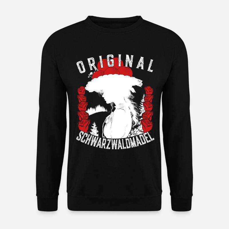 Original Schwarzwaldmädel Bollenhut Ledig Tracht - Unisex Pullover - Schwarz