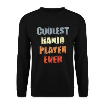 Drôle de joueur de banjo - Sweat-shirt Unisexe - noir - Devant - Alina (178cm) & Michal (187cm)