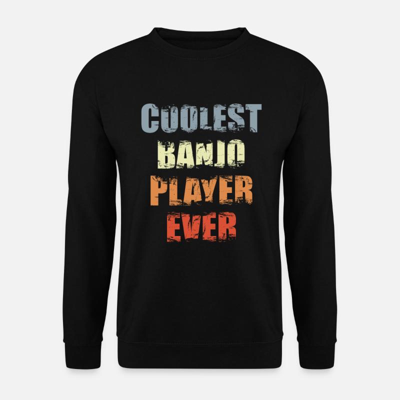 Lustiger Banjospieler - Unisex Pullover - Schwarz