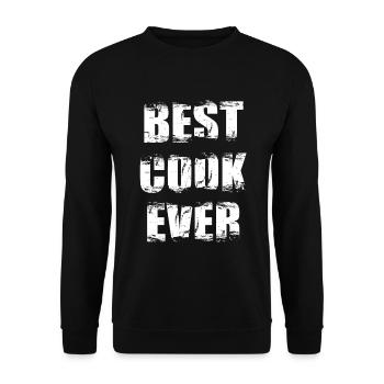 Bester Koch aller Zeiten - Unisex Pullover - Schwarz - Vorne - Alina (178cm) & Michal (187cm)
