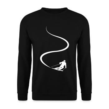 Piste de ski, Après-ski, Sports d’hiver, Vacances au ski - Sweat-shirt Unisexe - noir - Devant - Alina (178cm) & Michal (187cm)