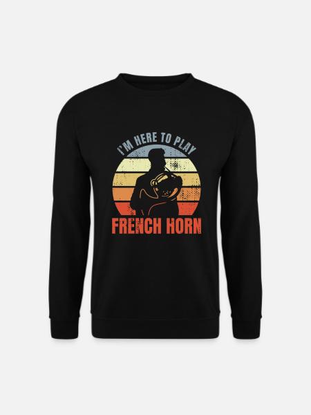 Lustiger Waldhornist Witz - Unisex Pullover - Schwarz