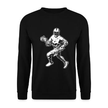 Lacrosse Players - Unisex Sweatshirt - black - Front - Alina (178cm) & Michal (187cm)