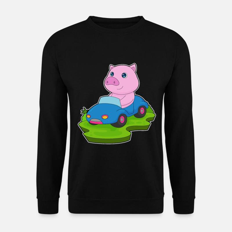 Voiture à cochon - Sweat-shirt Unisexe - noir