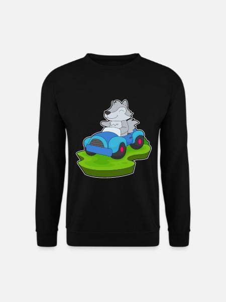 Wolf Car - Unisex Sweatshirt - black
