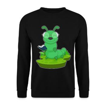 Lunettes de livre Caterpillar Nerd - Sweat-shirt Unisexe - noir - Devant - Alina (178cm) & Michal (187cm)