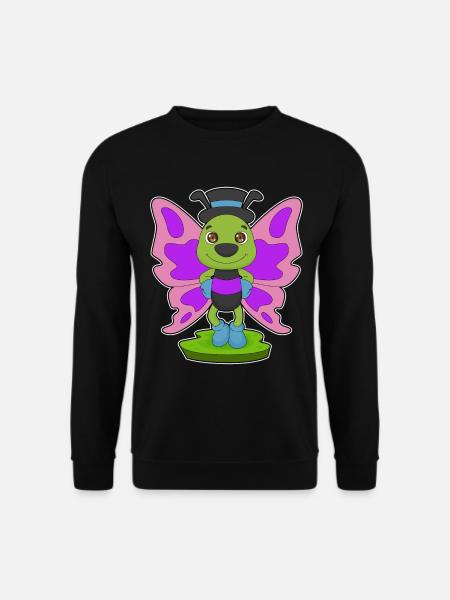 Chapeau papillon - Sweat-shirt Unisexe - noir