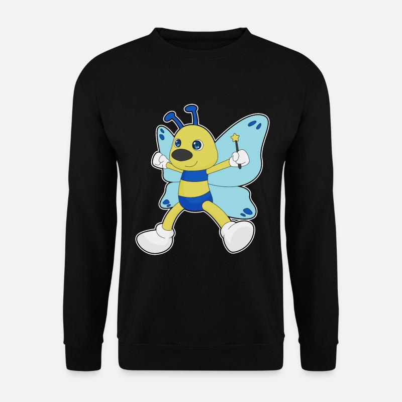 Baguette de sorcier papillon - Sweat-shirt Unisexe - noir