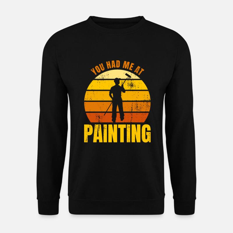 Maler Witz - Unisex Pullover - Schwarz