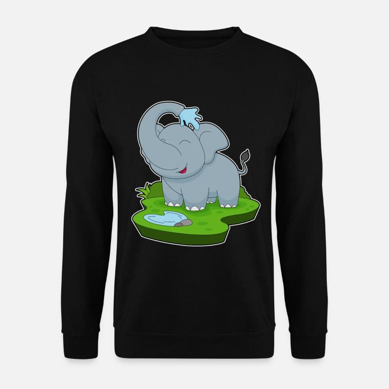 Elephant Water - Unisex Sweatshirt - black