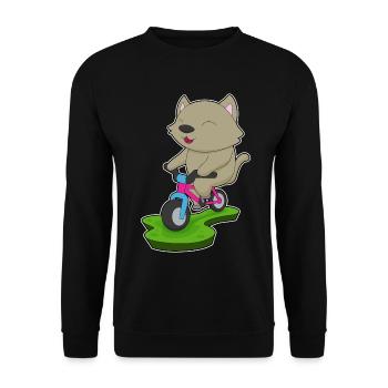 Vélo de chat - Sweat-shirt Unisexe - noir - Devant - Alina (178cm) & Michal (187cm)