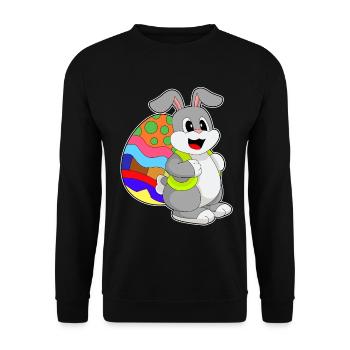 École de Pâques Bunny - Sweat-shirt Unisexe - noir - Devant - Alina (178cm) & Michal (187cm)