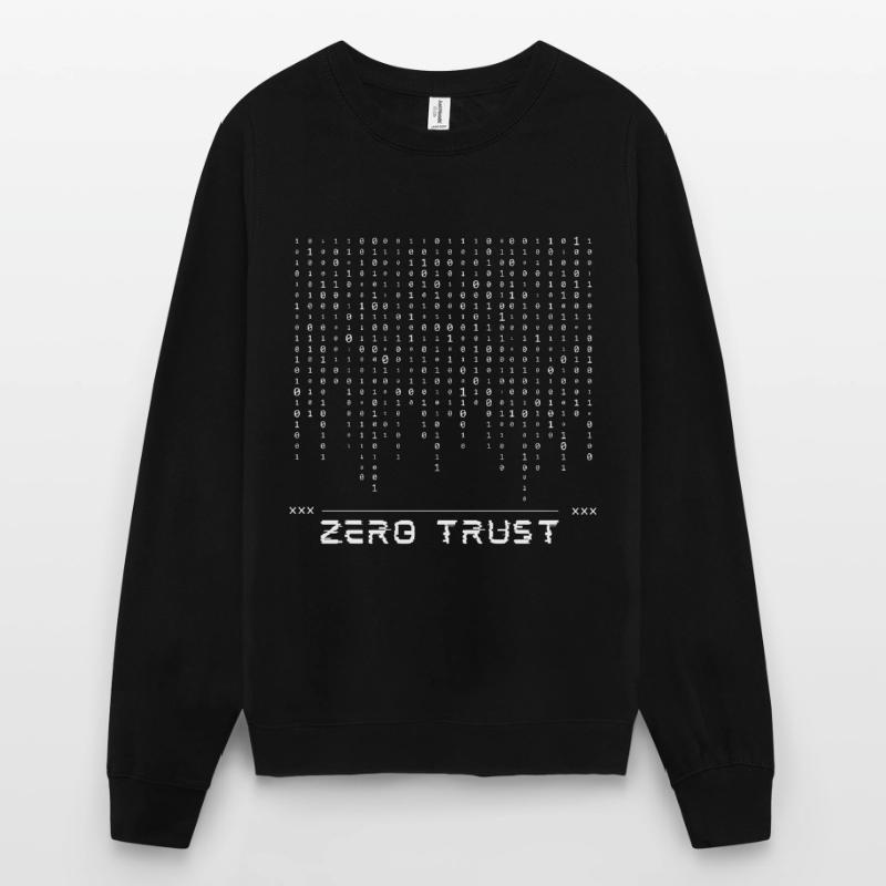 Zero Trust Binary Code Unisex Sweatshirt